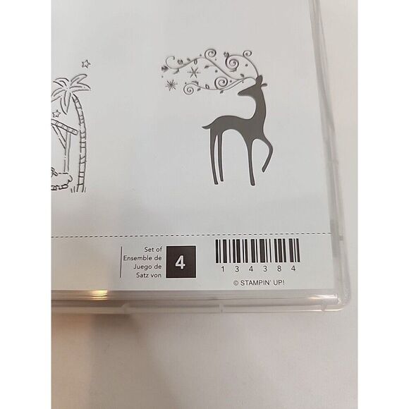 Stampin' Up! Stamp Set BEST OF CHRISTMAS Set of 4 134384 Holiday Religious Santa - Picture 2 of 4